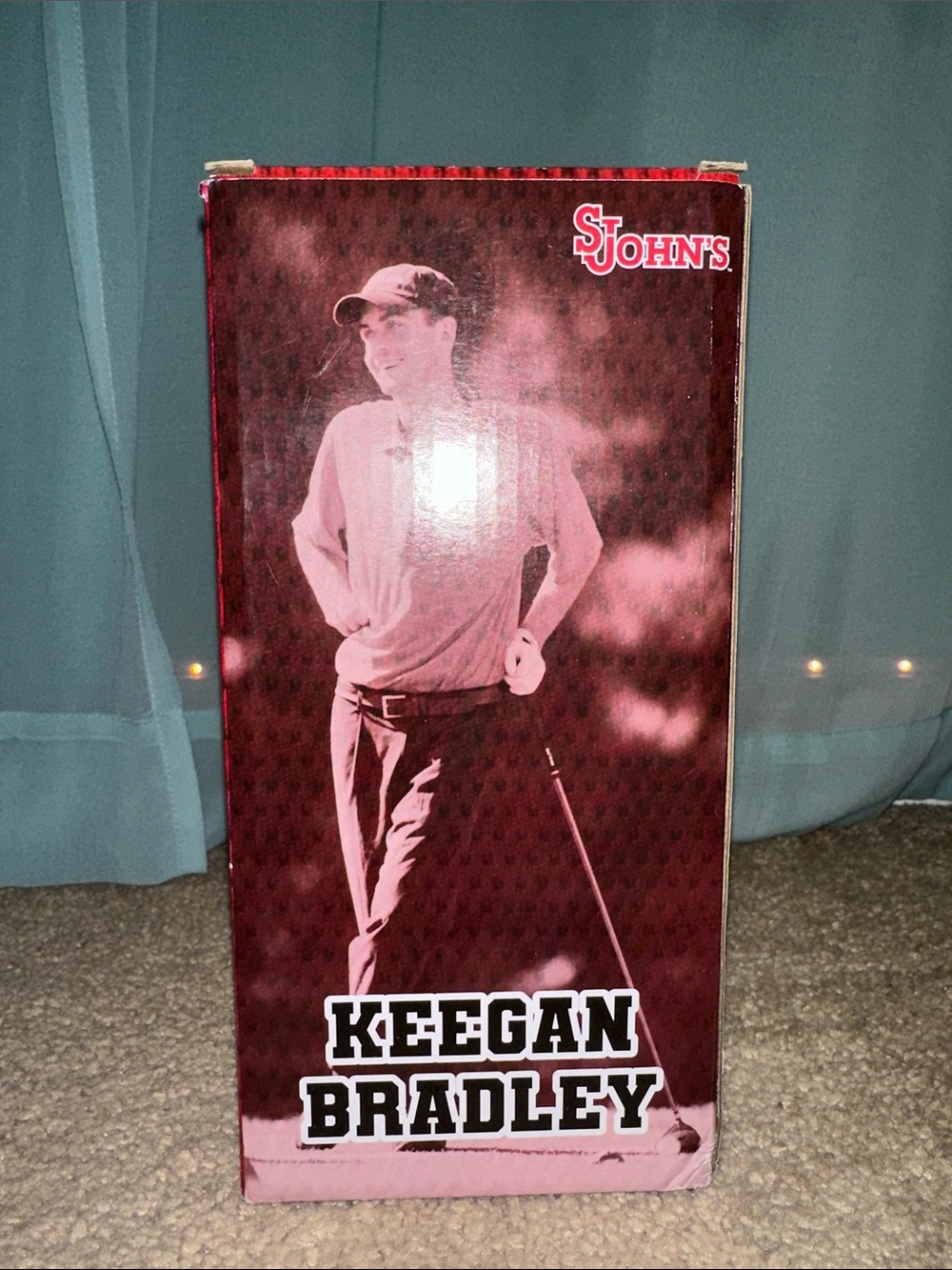 Keegan Bradley Collectible Box - Burgundy Golf Artwork